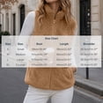 thumbnail image 3 of Nfurl Women's Fleece Vests with Pockets Warm Sleeveless Vest Jacket Trendy Fall Winter Stand Collar Outerwear Vests Yellow,M, 3 of 7