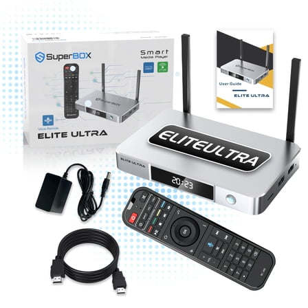 SuperBox EliteUltra Smart TV Home Device, Voice Control, Stable Use