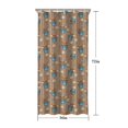 thumbnail image 5 of Brown Highland Cow Bucket Flower Pattern Shower Curtain 36"x72" ,Bathroom Decorative Shower Curtains Set with 12 Hooks,Modern Waterproof Washable Shower Curtain, 5 of 6