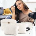thumbnail image 3 of Organizadora Maquillaje 1/2/3 Uds Acolchada Bolsas Simples Estéticas, 3 of 9