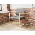 thumbnail image 4 of Pemberly Row Waiting Reception Wide Guest Chair Wood Frame in Gray, 4 of 5