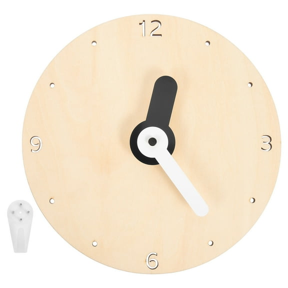 unbranded  Non Ticking Wall Clock Decorative Wood Clocks Children Office