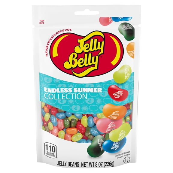 Jelly Belly Endless Summer Jelly Bean Collection - 8 oz Pouch Bag - Genuine, Official, Straight from the Source