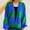 Green, variant on FDGIU Cardigan Sweaters for Women Trendy Cardigans Women's Long Sleeve V-Neck Contrast Striped Loose Casual Sweater Cardigan