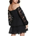 thumbnail image 2 of Guess Womens Katerina Lace Smocked Mini Dress, 2 of 2