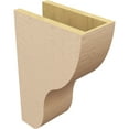thumbnail image 5 of 6"W x 12"D x 18"H Classic Greensboro Rough Cedar Woodgrain TimberThane Corbel, Primed Tan, 5 of 6
