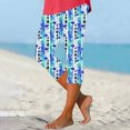 thumbnail image 2 of Pantalones de Yoga de Verano para Mujeres Ligeros de Alta Cintura de Impresión Capris, Pantalones de Gimnasio Y Entrenamiento de Ajuste Delgado con Cintura Elástica para Yoga, Correr, 2 of 7