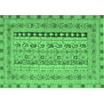 thumbnail image 1 of Ahgly Company Indoor Rectangle Persian Emerald Green Traditional Area Rugs, 7' x 10', 1 of 4
