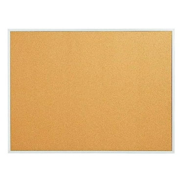 Zazesaby 1682311 Standard Cork Bulletin Board Aluminum Finish Frame 3-Ft W X 2-Ft H