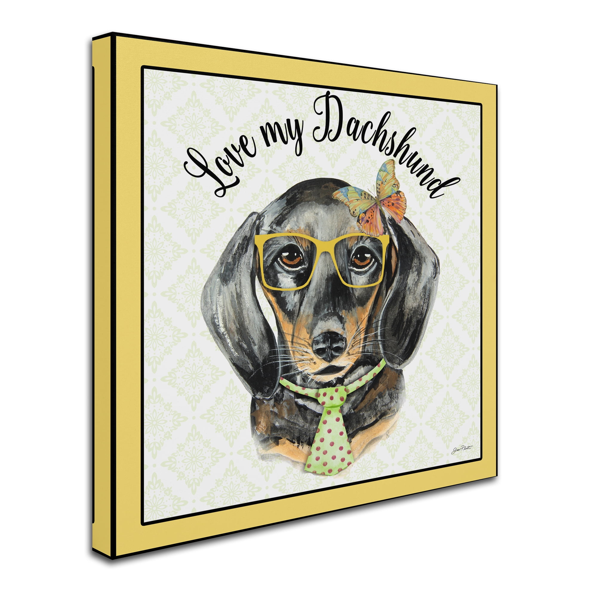 Trademark Fine Art 'Dachshund 2' Canvas Art by Jean Plout