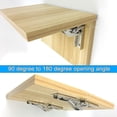 thumbnail image 5 of Bisagra plegable de 2 piezas de acero laminado en frío, resistente al óxido, duradera, bisagra de puerta de 90 grados con tornillos, bisagra de armario plegable impermeable para ar, 5 of 5