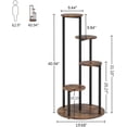 thumbnail image 3 of Tribesigns 4-Tier Plant Stand, 41" Indoor Tall Wood Plant Shelf Holders, Brown, 3 of 7