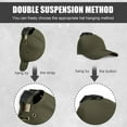 thumbnail image 1 of Baohd 10pcs/set Colorfast Wall Hat Rack Vibrant And Long-lasting Hat Storage Solution Rings Hat Hangers Black 1Set, 1 of 6