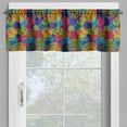 thumbnail image 4 of Ambesonne Funky Valance & Curtain, Geometric Sketchy Forms, 55"x24", Multicolor, 4 of 6