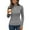 AA01-Gray, variant on Lumtrix Womens Long Sleeve Turtleneck Sweaters Ribbed Knit Pullover Tops Slim Fit Basic Casual Color Block Tops Button Down Sweatshirt Blue L