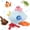 Ocean-Blue, variant on MorisMos Sea Animal Plush Toy Set with Blue Shell House, 9 Pieces Ocean Stuffed Animals