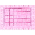 thumbnail image 1 of Ahgly Company Indoor Rectangle Abstract Pink Modern Area Rugs, 7' x 9', 1 of 4