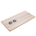 thumbnail image 2 of Rectangular RV Table Top Foldable Boat Marine Table Top 31.49x15.74 Inches with 2 Stainless Steel Cup Holders for RV Motorhomes Boats Yachts, 2 of 7