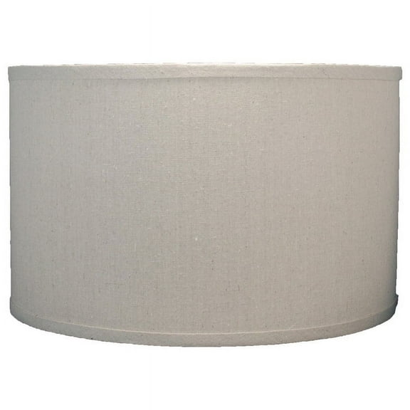 Classic Drum Linen Lamp Shade, 8" to 16" Bottom Size Natural Linen 16"