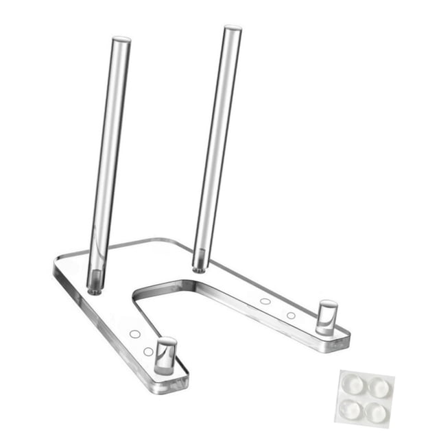 Soporte para platos, soporte para marcos de fotos, caballete acrílico ajustable, para menú, fácil de montar, antideslizante, para libros de cocina y