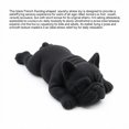 thumbnail image 2 of Black French Bulldog Squishy Stress Toy with Soft Foam Lying Dog Design, Single Piece, for Kids and Adults, Relaxation Toy, 2 of 3