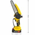 thumbnail image 2 of Toytexx 21V Cordless Mini Chainsaw, 6-Inch One-Handed Pruning Saw with Tool-Free Chain Tension for Tree Trimming and Yard Work, 2 of 6