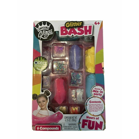 Compound Kings Glitter Bash Box Set Butter Slime Fluffy Sparkle