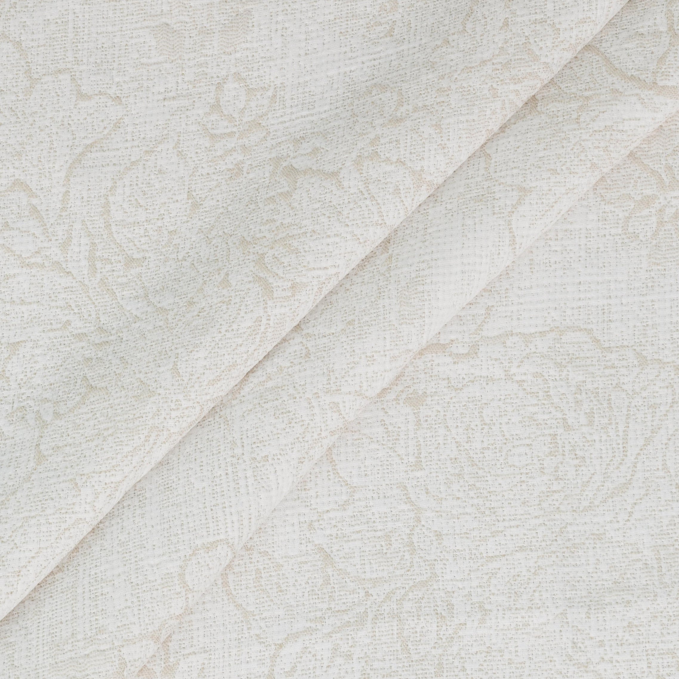 Dainty Home Shelley Heavy Floral Jacquard Shower Curtain, Textured Polyester Fabric, 72 x 72 Inches