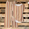 thumbnail image 2 of ClodeEU Women's 2 Piece Outfit,Tie Short Sleeve Crewneck Print Top and Loose Fit Pants ,Casual Solid Color Lounge Set Khaki,Womens Plus L, 2 of 6
