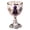 Silver Purple, variant on Goblet Embossed Cup Elegant Cup Glass Drinkware Pink