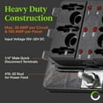 thumbnail image 4 of 6-Way Blade Fuse Box [LED Indicator for Blown Fuse] [Protection Cover] [100 Amp] - Fuse Block for Automotive, 4 of 7