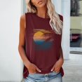 thumbnail image 2 of Aoochasliy Tank Tops for Women Women's Fashion Printed Vest Round-Neck Loose Sleeveless T-shirt Pullover Tops, 2 of 4
