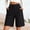 Black, variant on Only Moment Women's Summer Sweat Shorts Bamboo Nodes Cotton Summer Casual High Waist Drawstring Comfy Dressy Lounge Beach Vacation Shorts with Pockets Shorts for Women Blue,S