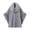 Gray, variant on Ecqkame Womens Sherpa Cape Shawl Faux Fur Collar Tie Front Fleece Lined Warm Poncho Winter Warm Soft Dressy Outerwear Coffee Free Size