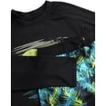 thumbnail image 4 of Big Chill Rash Guard Swim Set, Size 8, Black Palm Sunset (Boy's), 4 of 8