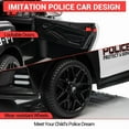 thumbnail image 3 of 12V Kids Police Ride-On Car with Remote Control, Sirens, LED Lights, Bluetooth, and Safety Belt – Electric Cop Car Toy, 3 of 8