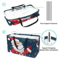 thumbnail image 4 of Santa Claus Large Foldable Oxford Cloth Cube Organizer Tote Bag Toy Basket, 4 of 7