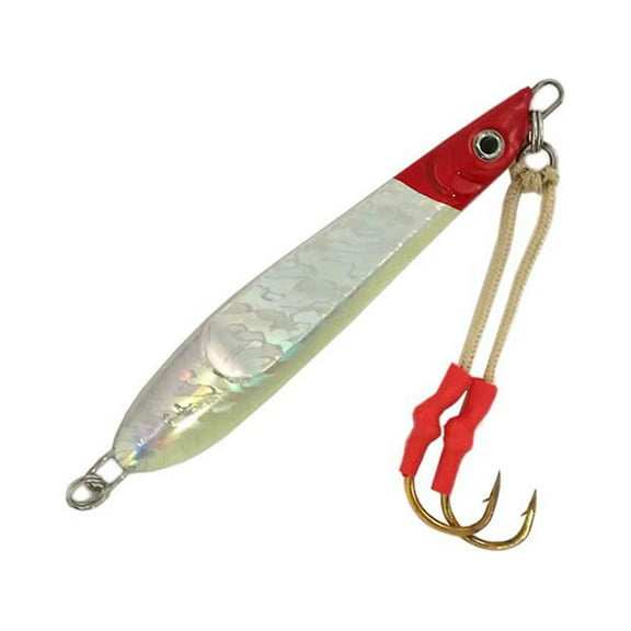 Knife Jigs 3.5oz Model LF19 Red/Silver 10pcs