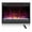 Black, variant on Electric Fireplace Insert 23 Inch 1500W Recessed Heater, Remote Control, 6 Flame Colors, 5 Brightness Levels, 5120 BTU for 1000 sq ft