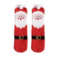 thumbnail image 2 of Christmas Fuzzy Socks, Plush Cartoon Non Slip Slipper Winter Warm Fleece Socks, Christmas Socks, Mid-tube Thickened Fleece Socks, Color Fleece Home Socks, 2 of 3