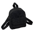 thumbnail image 1 of Mochila pequeña de pana Qarigey Estructura duradera regalo para amantes de la moda Mochilas de viaje Retro negro, 1 of 6