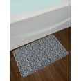 thumbnail image 2 of Leopard Print Bath Mat, Repetitive Wild Animal Fashion Print Purple Grey Tones, Plush Bathroom Decor Mat with Non Slip Backing, 29.5" X 17.5", Grey Ceil Blue, by Ambesonne, 2 of 2