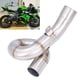 thumbnail image 3 of Tubo de enlace medio de motocicleta, slip de Alto rendimiento a prueBa de Óxido en la tubería de escape de escape para modificar, 3 of 7