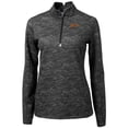 thumbnail image 2 of Women's Cutter & Buck Black Idaho State Bengals Traverse Camo Stretch Quarter-Zip Pullover Top, 2 of 3