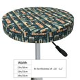 thumbnail image 4 of Disketp UAE Travel1 1 Funda Redonda para Taburete, Funda de Cojín para Silla de Bar Suave y Elástica-14 inch, 4 of 7