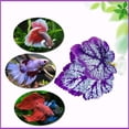 thumbnail image 5 of Betta Fish Hammock Plant Leaf Pad, Fish Spawning Grounds Breeding Resting Bed, Benefits Betta Fish by Simulating the Natural Habitat, Comfortable Rest Area for Fish Aquarium Ornaments 1Pc,Purple, 5 of 5