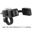 thumbnail image 5 of Zócalo Del Cargador De La Motocicleta Adaptador de corriente USB dual Toma de corriente USB a prueba de agua 12V-24V Accesorios para motos Sywqhk Accesorios para autos y motos, 5 of 5
