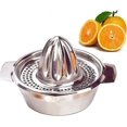 thumbnail image 1 of Professional stainless steel manual juicer lime orange juicer lemon juicer fruit juicer with bowl home bar kitchen, 1 of 5