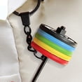 thumbnail image 5 of Gym Keychain Pendant Rubber Metal Fitness Keychain Pendant for Workout Gym Enthusiasts Exercise Gift Reminder Metal Key Chain, 5 of 6
