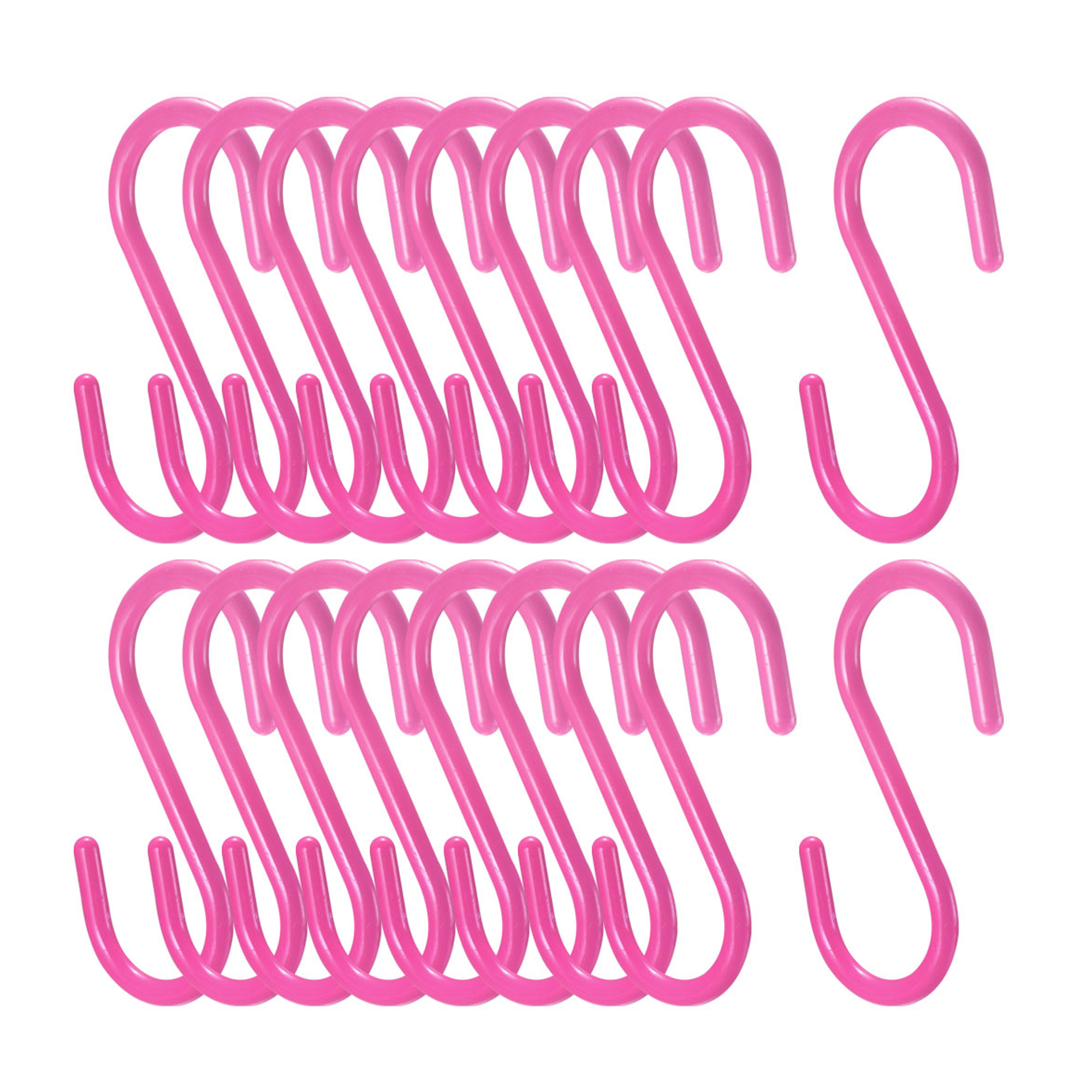 Plastic S Hooks 4.9" S Shaped Hook Hangers for Kitchen Bathroom Bedroom